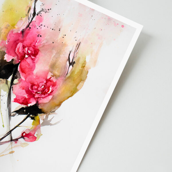 Watercolor Abstract Roses Limited Edition Artwork