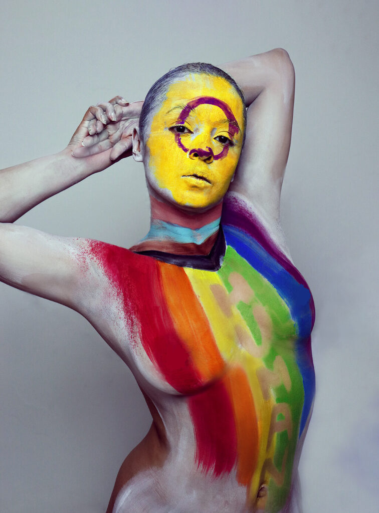 Artistic Makeup LGBTQIA+ Body Painting