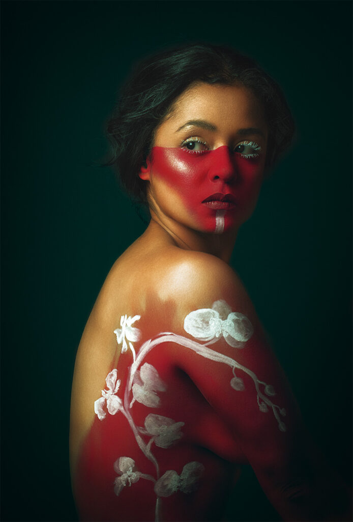 Fine Art Female Portrait Photography, Body Painting, Artistic Body Painting